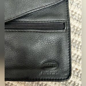 Bugatti Black Leather Harness Bag